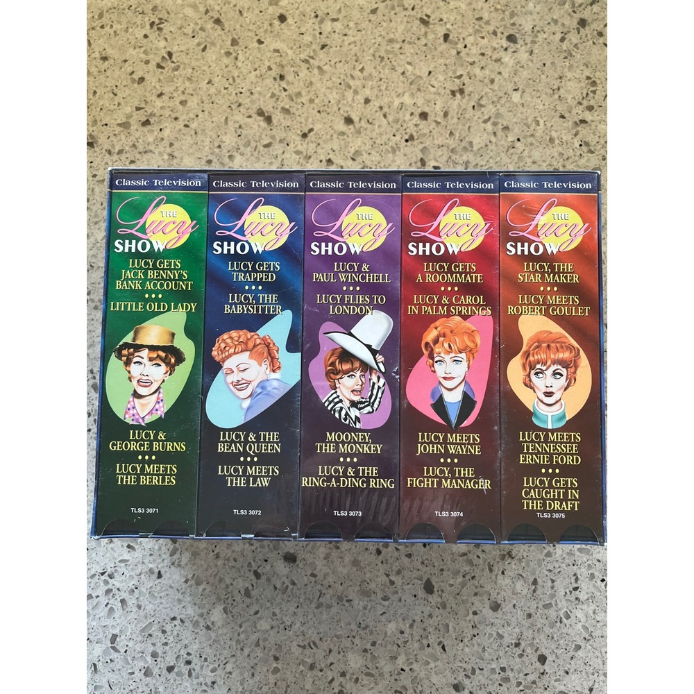 The Lucy Show VHS Box Set 10 Videos 20 Episodes Madacy 1998 Lucille Ball NEW